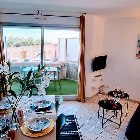 Le Marty 7 Vue Mer Centre Terrasse Garage Piscine Climatisation Sete Bagian luar foto