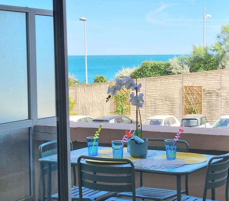 Le Marty 7 Vue Mer Centre Terrasse Garage Piscine Climatisation Sete Bagian luar foto